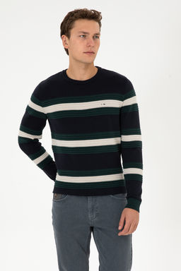 Erkek Regular Fit Bisiklet Yaka Lacivert Kazak - U.s. polo assn фото 10
