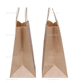 Пакет крафт с ручками (240*140*280), 1 уп*10шт. - Weiserhouse фото 2