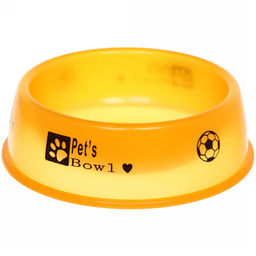 Цена за 3 шт. Миска пластиковая "Мр. Декстер", цвет лимонный, 18*5см /450мл