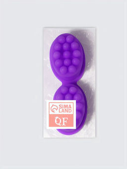 Форма для льда, для массажа головы, 2 шт., 8.3×6×3.7 см, силиконовая, сиреневая