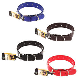 Пэт тойс (Pet toys) Ошейник для собаки Шипы 3,9х66см, металлическая застежка, под кожу, металл декор, на картоне, цвета в ассортименте: красный, синий, черный, темно-коричневый (Китай)  фото 4