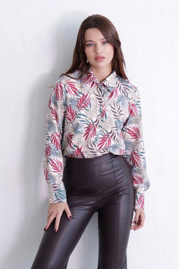 Рубашка с супатной застёжкой свободного силуэта - Martichelli фото 20