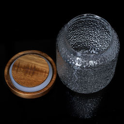 Банка для сыпучих деревянная крышка 600 мл диаметр 90 мм высота 11,5 см / LCSC7206 /уп 100/ - ГалеонТрейд фото 6