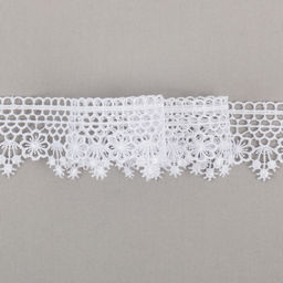 Гипюр Gamma 40 мм GGM-4002 в пакете 10 м 0.2 Турция GP001WH белый