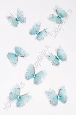 Бабочки шифоновые маленькие 3 см (10 шт) SF-4484, №16