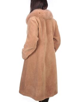 37235 BROWN Шуба женская искусственная Yi Ge - Fashion фото 5
