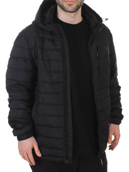 88045 BLACK Куртка мужская демисезонная (100 гр. холлофайбер)