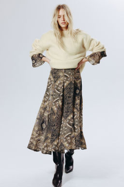 Falda plisada con nesgas - H&m фото 3