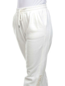 M037 WHITE Брюки спортивные женские на флисе (100% хлопок) 7986 - Fashion фото 4