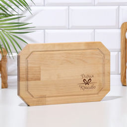 Доска разделочная Гайка малая (кровосток) 30х18х1,8 см - Дарим Красиво фото 6