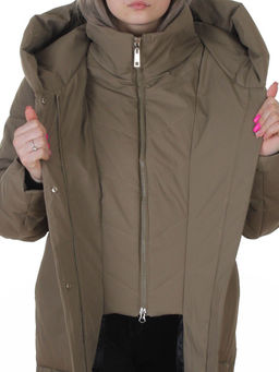 8836 SWAMP Пальто зимнее женское (150 гр. холлофайбер)