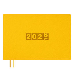 Еженедельник датированный 2026 ESCALADA, 181х127 мм, 64 л., арт. 70346/ 20 ДЖУТ ГОРЧИЧНЫЙ (кожзам: м