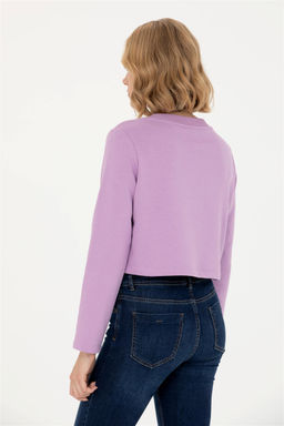 U. S. Polo Assn Женский сиреневый свитшот с круглым вырезом - U.s. polo assn фото 5