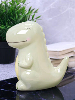 Копилка керамическая Green Dino, green (16,5х14 см)