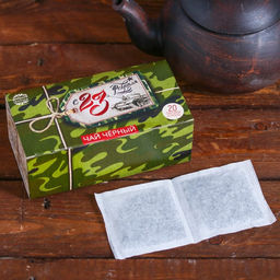 Чай чёрный С 23 февраля: 20 фильтр-пакетов, 40 г.