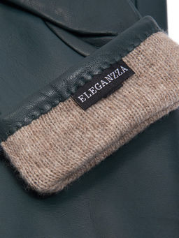 Перчатки женские ш+каш. IS01080 d.green - Eleganzza фото 9