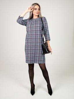 Платье женское П-139 (футер с лайкрой) Бордовая