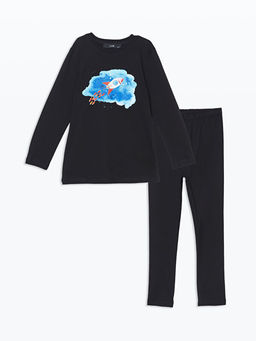 Bisiklet Yaka Erkek ?ocuk Pijama Tak?m?