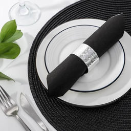 Кольцо для салфетки Цветы, 53 см, цвет серебряный - Simaland фото 2