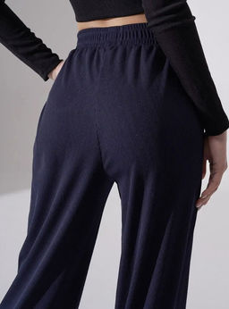 K11376 Брюки палаццо в рубчик ТМ_СИНИЙ