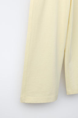 PANTAL?N FELPA HEAVY JERSEY WIDE LEG / Amarillo - Zara фото 4