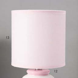 Лампа настольная RISALUX «Киса», Е14, 40 Вт, бело-розовая, 13×13×27 см