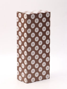 Сувенир полистоун "Слоны, хоботы сердечком. Полоски" бело-золотой 11х5х30 см