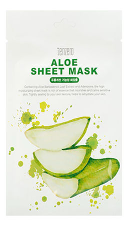 Маска тканевая с экстрактом алоэ TENZERO Aloe Sheet Mask , 25ml