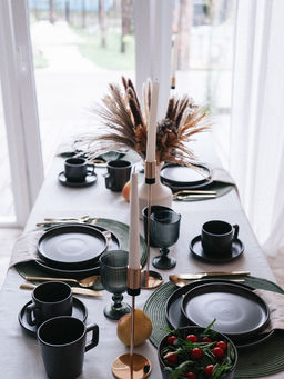 Набор салатников Доляна «Гранит», 4 шт., 800 мл, 14.5×7 см, керамика, коричневый