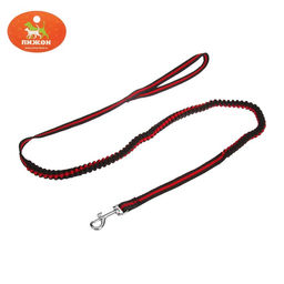 Поводок амортизирующий, 1,2-1,6 м х 1,5 см, чёрно-красный