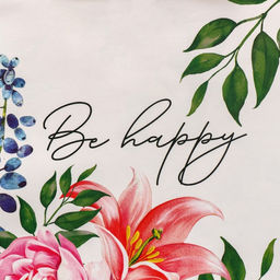 Пакет ламинированный двухсторонний Будь счастлива, MS 18 23 10 см - Дарите счастье фото 3