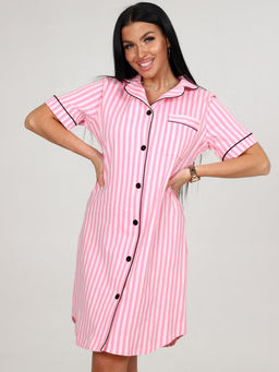 5-Х ЖЕНСКИЙ ХАЛАТ (Малиновая полоса) - А-дина фото 3