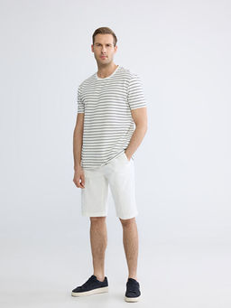 Bisiklet Yaka ?izgili Erkek Ti??rt