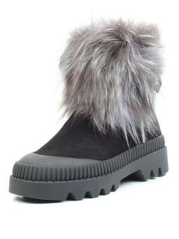 04-M20-5045 Ботинки зимние женские (натуральная замша, натуральный мех) - Фабричный китай фото 6