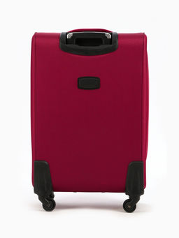 Чемодан на колёсах средний 72 л (M), на молнии, с увеличением, кодовый замок, 4 колеса, красный