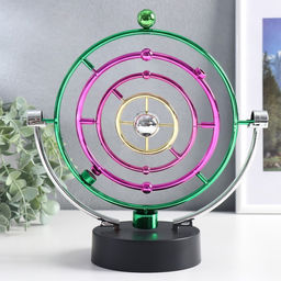 Маятник настольный антистресс «Планета с орбитами», 23.5×22×2.5 см