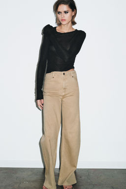 JEANS ZW COLLECTION WIDE LEG TIRO ALTO / Arena - Zara фото 4