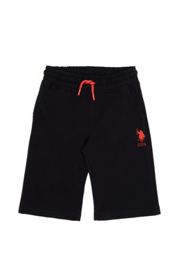 Черные вязаные шорты для мальчика - U.s. polo assn фото 4