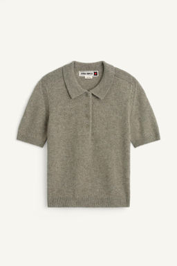 SHORT-SLEEVE POLO SHIRT WITH JACQUARD WEAVE - Zara фото 4
