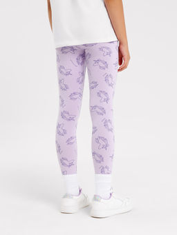 Легинсы для девочек в сиреневом цвете с единорогами - Mark formelle фото 3