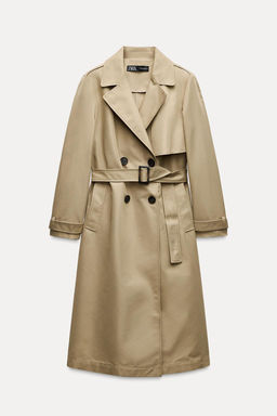 LONG TRENCH COAT WITH BELT - Zara фото 3