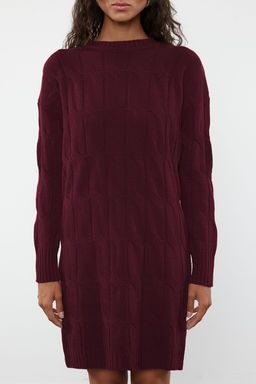 TRENDYOLMILLA Vizon Mini Triko Bisiklet Yaka Elbise TWOAW22EL0027  фото 31