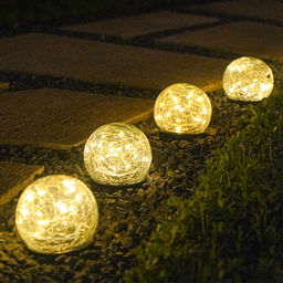 Светильник садовый на солнечной батарее d 12 см / PM-922 /уп 36/