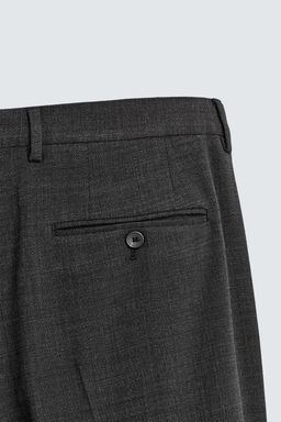TEXTURED SUIT TROUSERS - Zara фото 9
