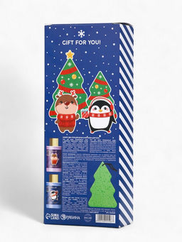 Новогодний подарочный набор косметики Gift for you: гель для душа 2 шт. ? 100 мл, мочалка для тела, URAL LAB фото 18