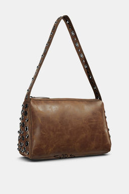 SHOULDER BAG WITH METAL APPLIQUES - Zara фото 8