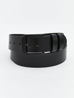 Deri G?r?n?ml? Erkek Kemer