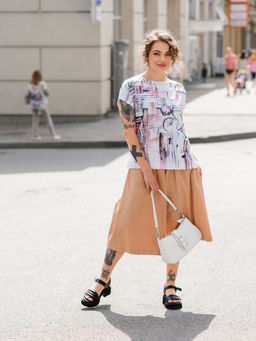 Футболка из Армани шёлка и трикотажа - Elena sorti фото 3