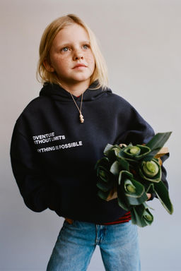 SLOGAN PRINT HOODIE - Zara фото 5