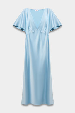 Платье из сатина с коротким рукавом - Mollis фото 5